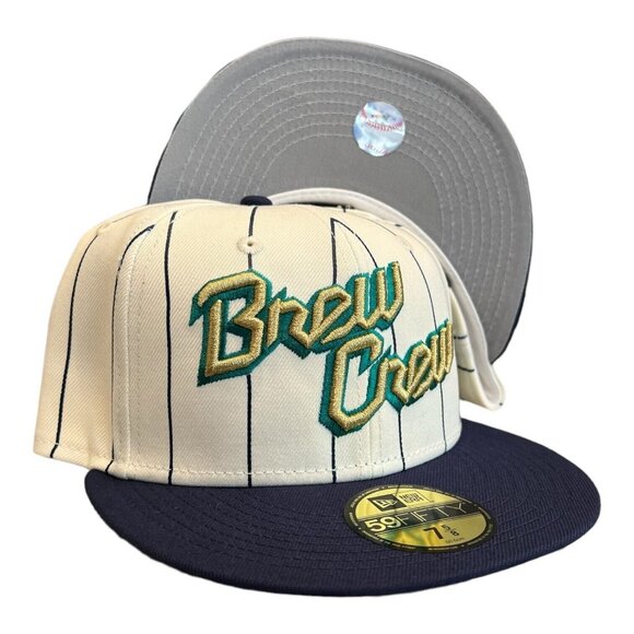 New Era Milwaukee Brewers Brew Crew City Signature 59FIFTY Hat Cap - Picture 1 of 9